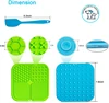 S8967d80b182741c78d86e37abe0a9647u.jpg 4in1 Dog Licking Mat Split Puzzle Designed Healthy Slowly Feeding Relief Anxiety Safe Material Washable Feeder Pad Pet Supplies