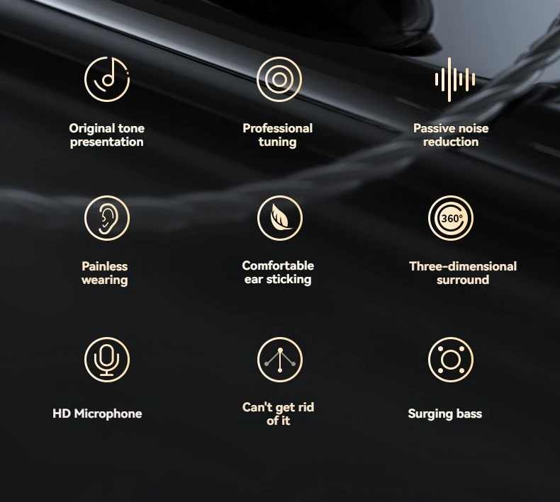 K1 Wired Monitoring System - HiFi Audio Earphones with Enhanced Bass Response for Stage/Mobile/PC S8967e8458511415a9290aed301e0bbbeN