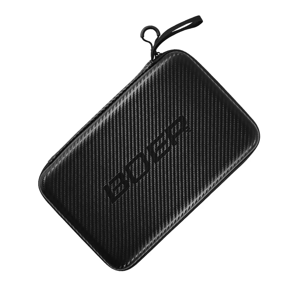 

Table Tennis Square Bag Large Capacity Compartment EVA Carbon Fiber Pattern Hard Racket Bag for Table Tennis Racket Ping Pong