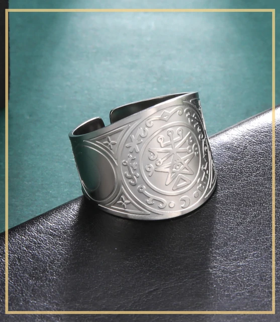 Anello Sigillo 7 Arcangeli In Acciaio Inox - Talismano Protettivo Metatron - Foto 9