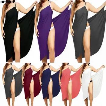 2022 5XL Summer Ladies Halter Dress Solid Color Sexy Suspenders Cross Sleeveless Ladies Clothes Beach Skirt Female Clothing Tops 1