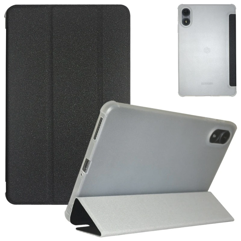Slim Tablet Cover with Matte TPU Back and Tri-Fold Stand