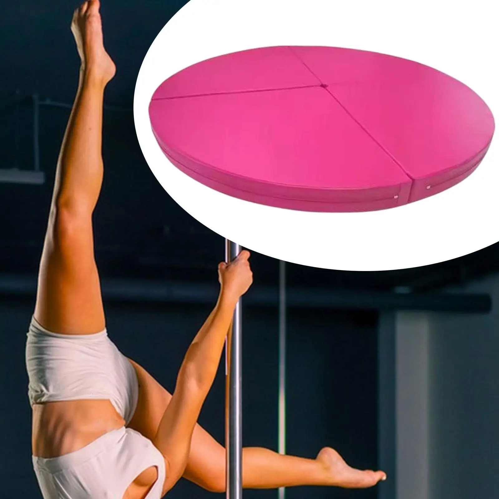 Pole Dance Mat Security Mat Lightweight Folding Padding Thickened Protection for Home Gym Exercise Pilates Dance Training Yoga