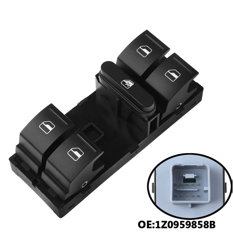 ELECTRIC WINDOW MASTER CONTROL SWITCH FRONT RIGHT FOR SKODA OCTAVIA 1Z0959858B