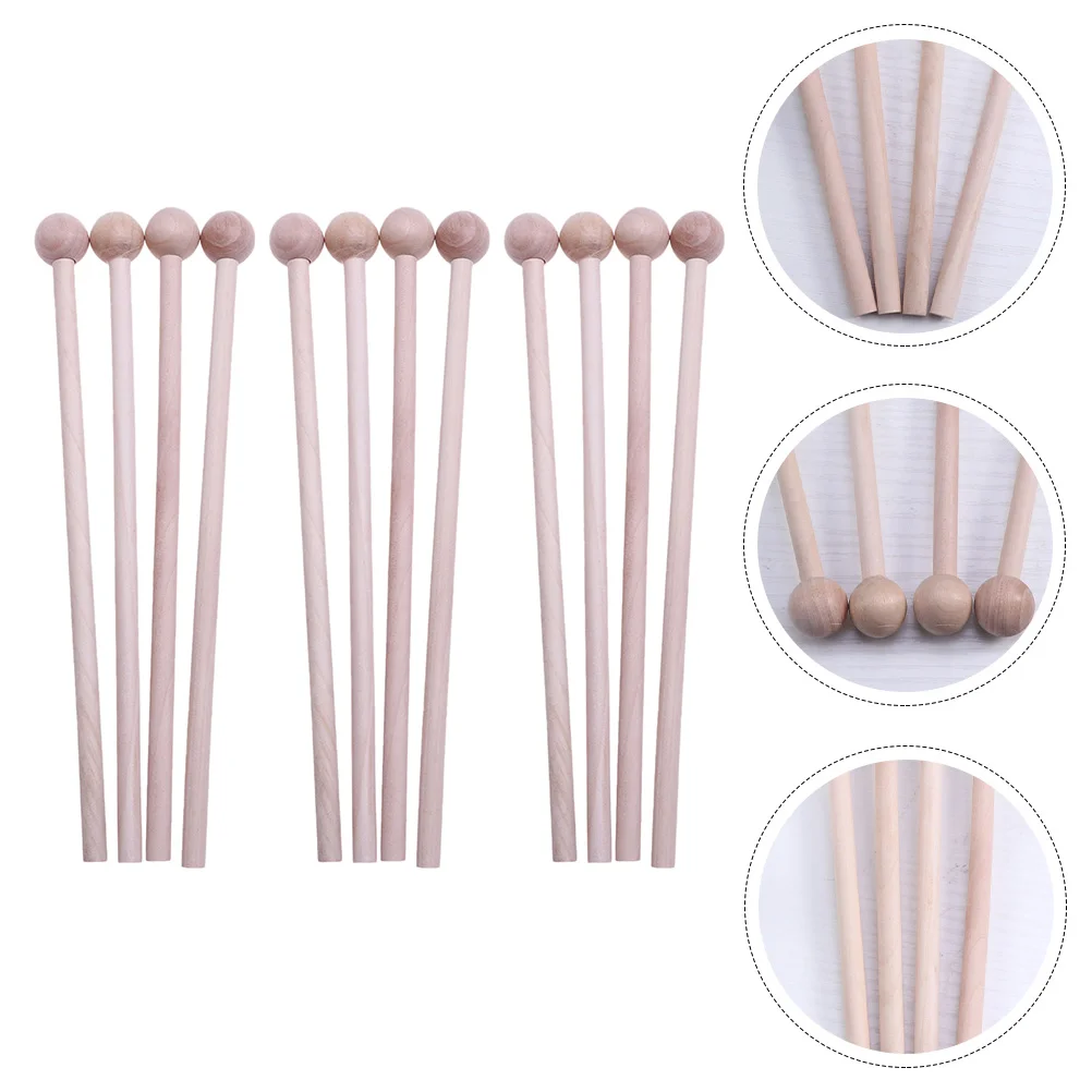 

Wooden Mallets Timpani Xylophone Round Head Drum Sticks Mallets Chime Bells Kids Musical Instruments Toys