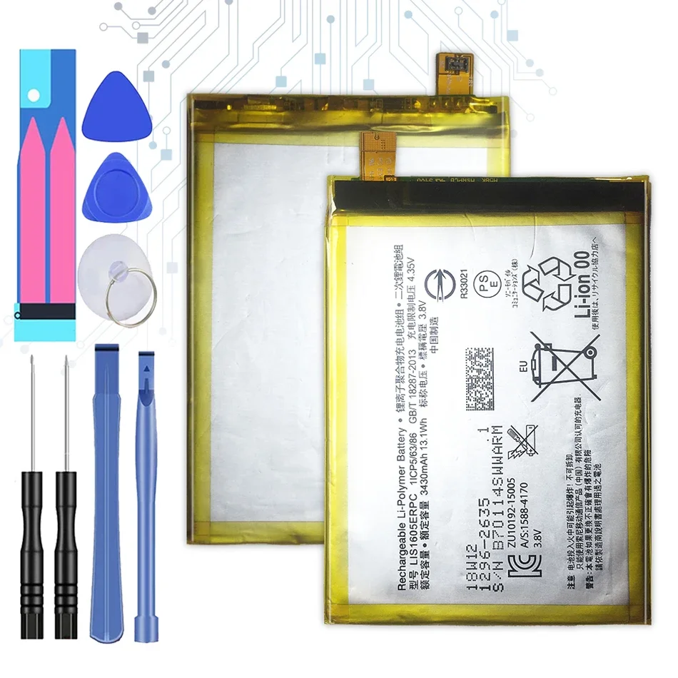 Batteria Di Ricambio Lis1605Erpc Per Sony Xperia Z5P Z5 Plus Z5Plus Z 5 Plus Premium Dual E6883 E6853 Batteria 3430Mah