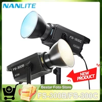 Nanlite FS-300C FS-300B Video Light 2700K to 7500K  LED Monolight for Photography Fill Light CRI 95 TLCI 94 with App-Controlled 1