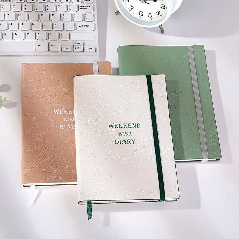 

Новый блокнот A5 для бизнеса, простой блокнот из искусственной кожи, мягкий Дневник для студентов, школьные канцелярские принадлежности, офисные принадлежности