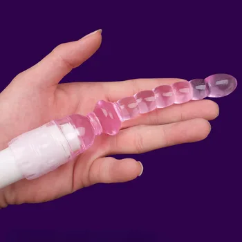 Jelly Vibrator Stick Long Anal Butt Plug Beads G-spot vagina Massager Adult Sex Toys For woman Couples Masturbation Shop Dildo 5