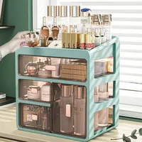 39CM Height Makeup Organizer Large Cosmetic Box Vanity Organizer Jewelry Container Make Up Case Brush Holder Lipstick Skincare 1