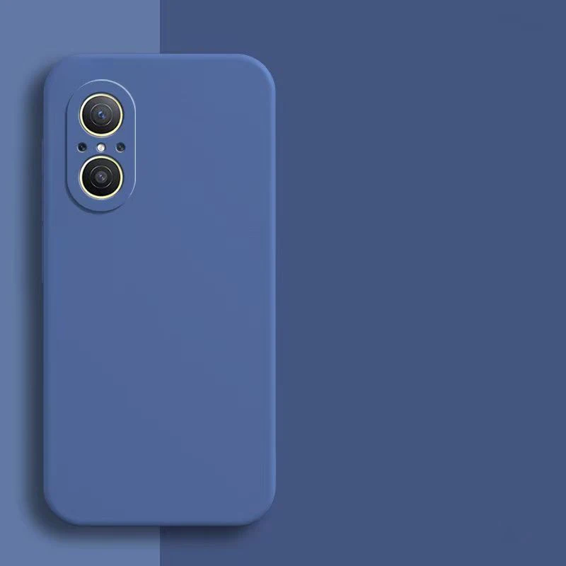 Square Shockproof Soft Silicone Phone Case - Liquid Silicone Cover