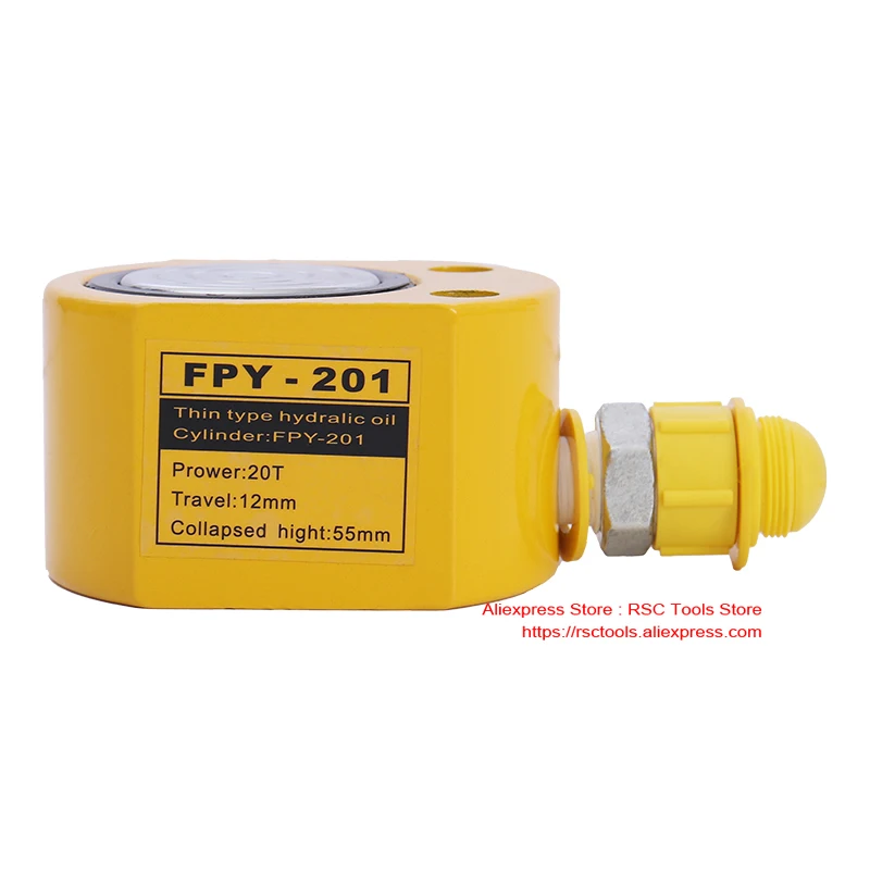 super-thin-type-hydraulic-cylinder-fpy-201-hydraulic-jack-with-tonnage-of-20t-work-travel-of-12mm-without-pump