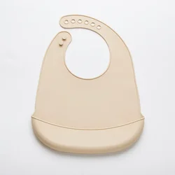 Adjustable Waterproof Silicone Baby Bib - Soft, BPA - Free, Newborn Drool Towel (NO.1)