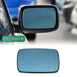Blue Left and Right Heated Rearview Mirror Glass with Anti - Dizziness Feature - Premium Car Accessory (1pc Right)