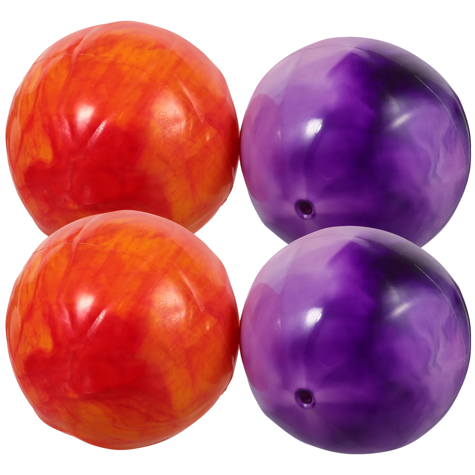 

4 Pcs Beach Ball Bouncing Plastic Balls Toy Kids Elastic Clap Colorful Cloud Stretch Pool Party Child