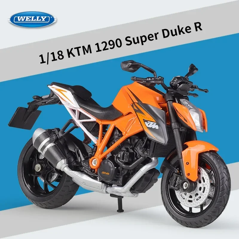 

Welly 1:12 BMW 1290 Super Duke R металлический мотоцикл для гоночных дорог B44