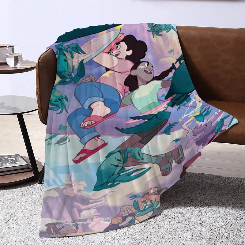 

Kid's Blanket Steven Universe Double Bed Blankets for Decorative Sofa Summer Comforter Fluffy Soft Blankets & Throws Furry Throw