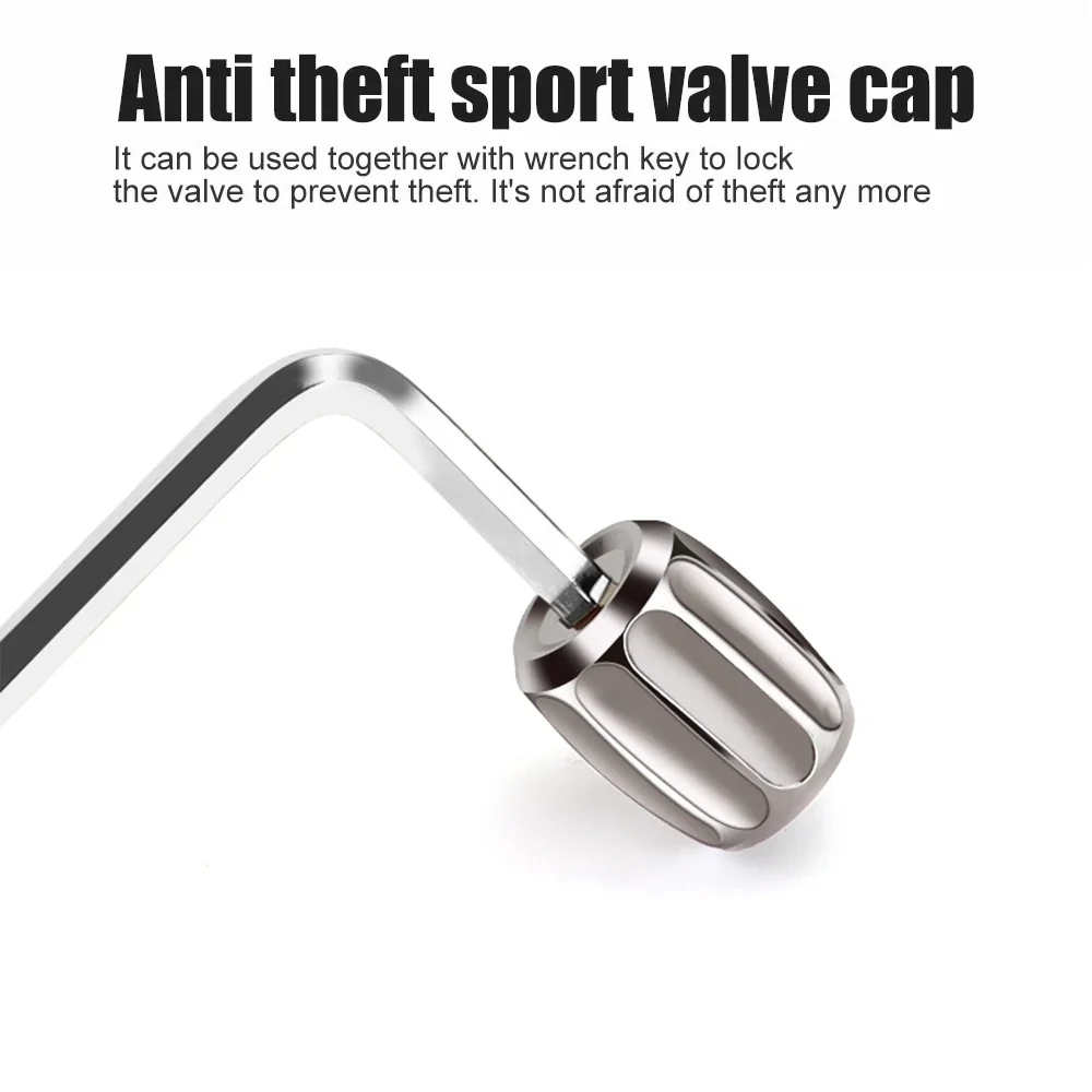 Tire Valve Caps 1Set Zinc Alloy Anti-theft Car Wheel Tires Tire Stem Air Airtight Covers