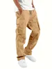 Mens Casual Jogger Pants Relaxed Fit Cargo Pants Drawstring Sweatpants Hiking Outdoor Twill Sport Pants 2