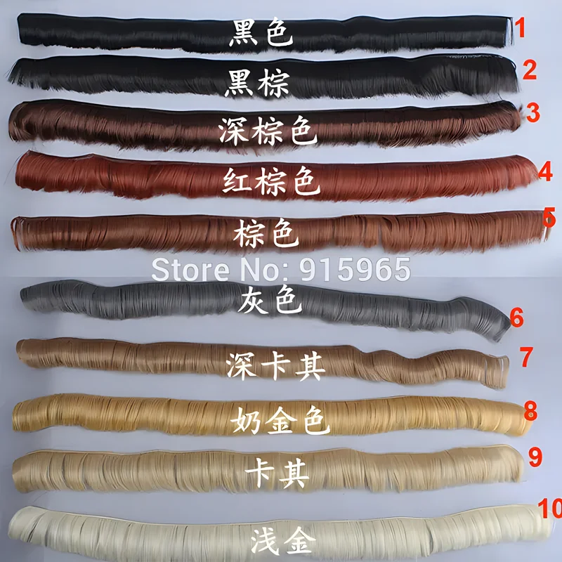 Doll Hair Straight 5cm 15cm 25cm 35cm for 1/3 1/4 BJD Doll Diy