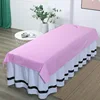 1Pcs Cotton Striped Beauty Salon Bed Sheets SPA Massage Club Bed Table Cover Bed Sheets With/no Hole Sabanas 3