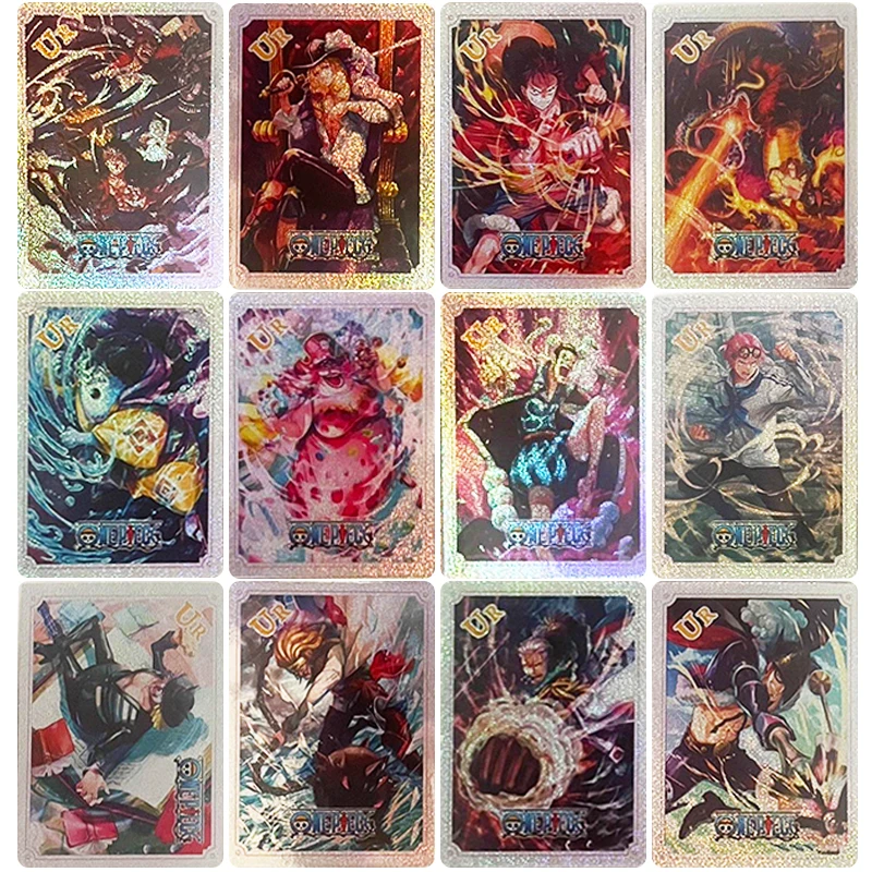 Fai Da Te One Piece Tgr Ur Series Collection Card Monkey D. Rufy Nekomamushi Personaggi Anime Flash Card Cartoon Toys Regalo Di Natale
