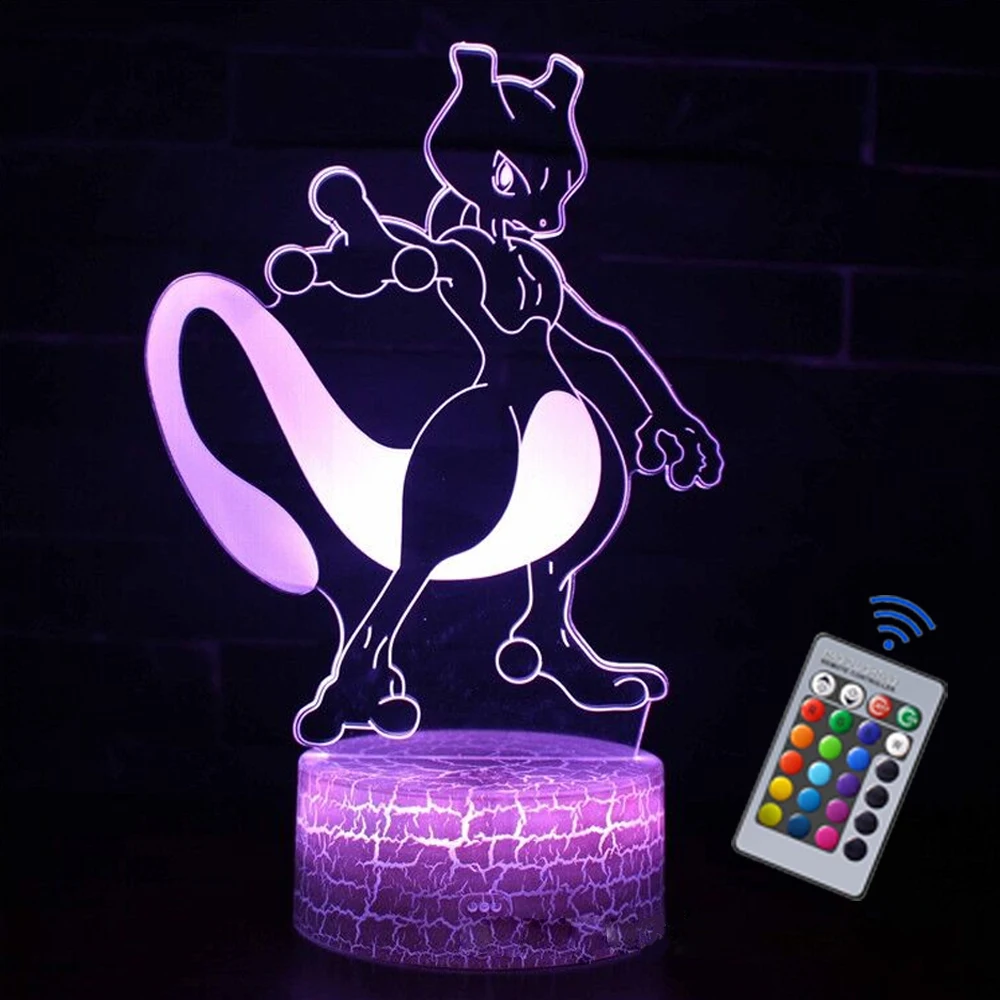  3D LED 야간 조명, 작고 다채로운 16 색 조명 배터리, USB 플러그인 전기 조명, 귀여운  장식 조명