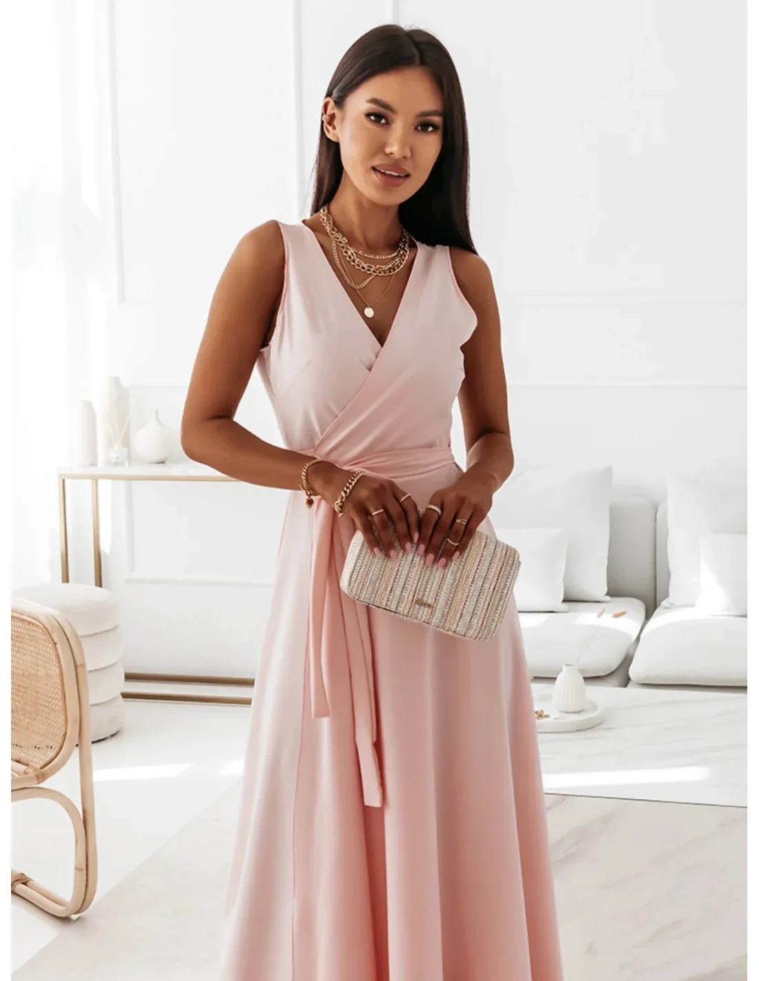 SummerSexyVneckTiebeltPartyLongDressesForWomen2023ElegantSpaghettiStrapEvening.jpg