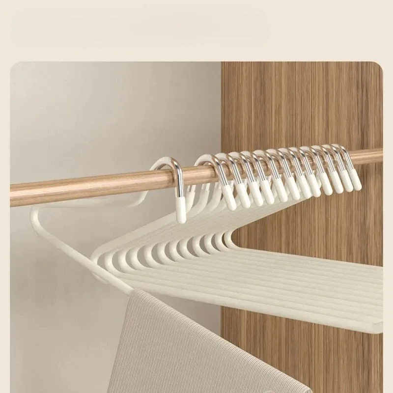 Clothes Hanger Pants Rack 5PCS Goose Shaped Pants Rack Anti Slip Dipping Plastic Pants Hanger Wardrobe Dormitory Retractable Z-shaped Hanger