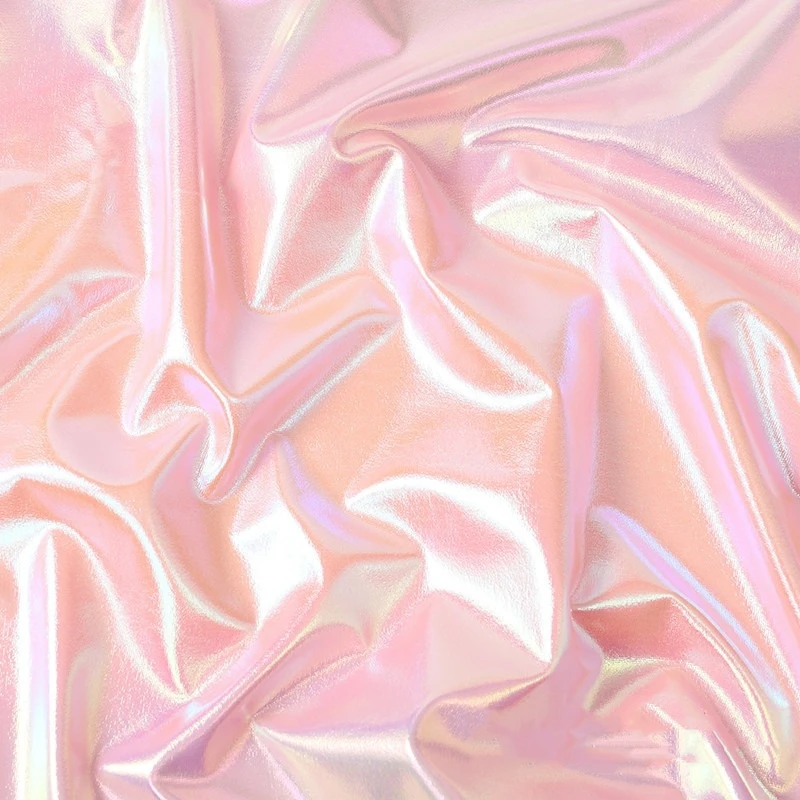 Shiny Silver Iridescent Stretch Spandex Fabric for DIY Sewing and Wedding Garments