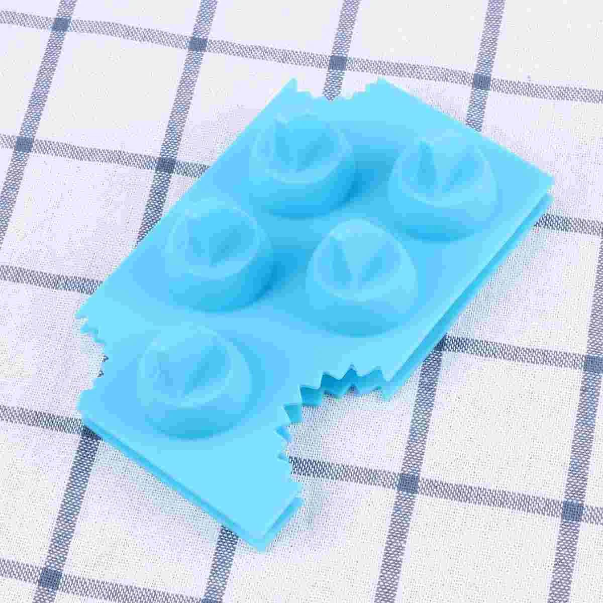 

Silicone Shark Fin Ice Cube Tray DIY Ice Making Mold Creative Kitchen Accessories (Blue)