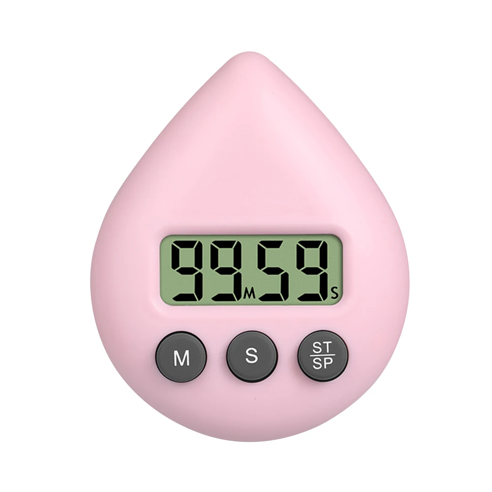 1-99 Minutes Electronic Digital Timer Loud Alarm Water Drop Shape Countdown Timer For Cooking Studying Homework Exercise Gadget 3