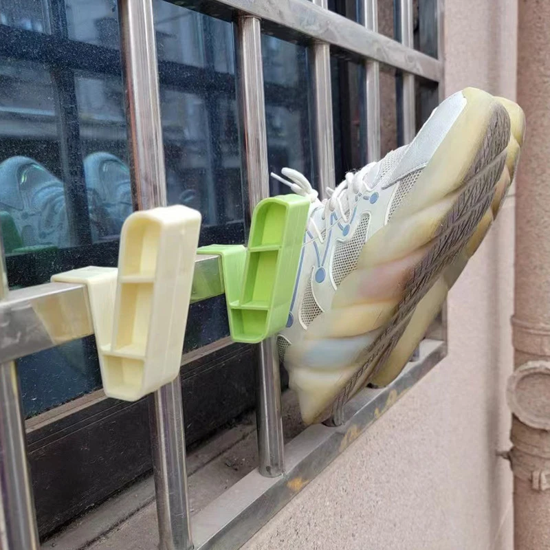 Shoe Drying Rack Hangable Slipper Drying Rack Wall Shoes Storage Holder Slippers Display Hook Shelf For Basketball Shoes