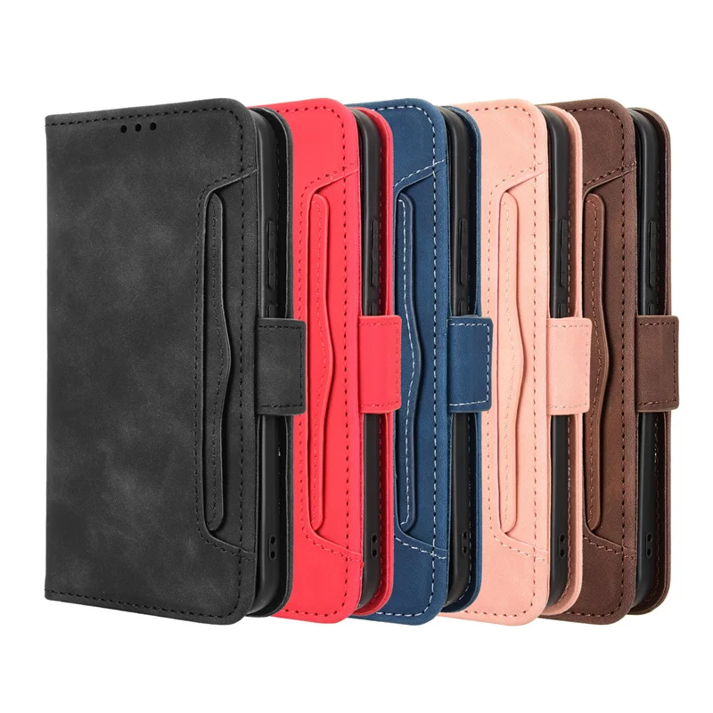 Custodia Portafoglio In Pelle PU Con Magnetica E Slot Per Oppo Reno 4 5G - Rosso