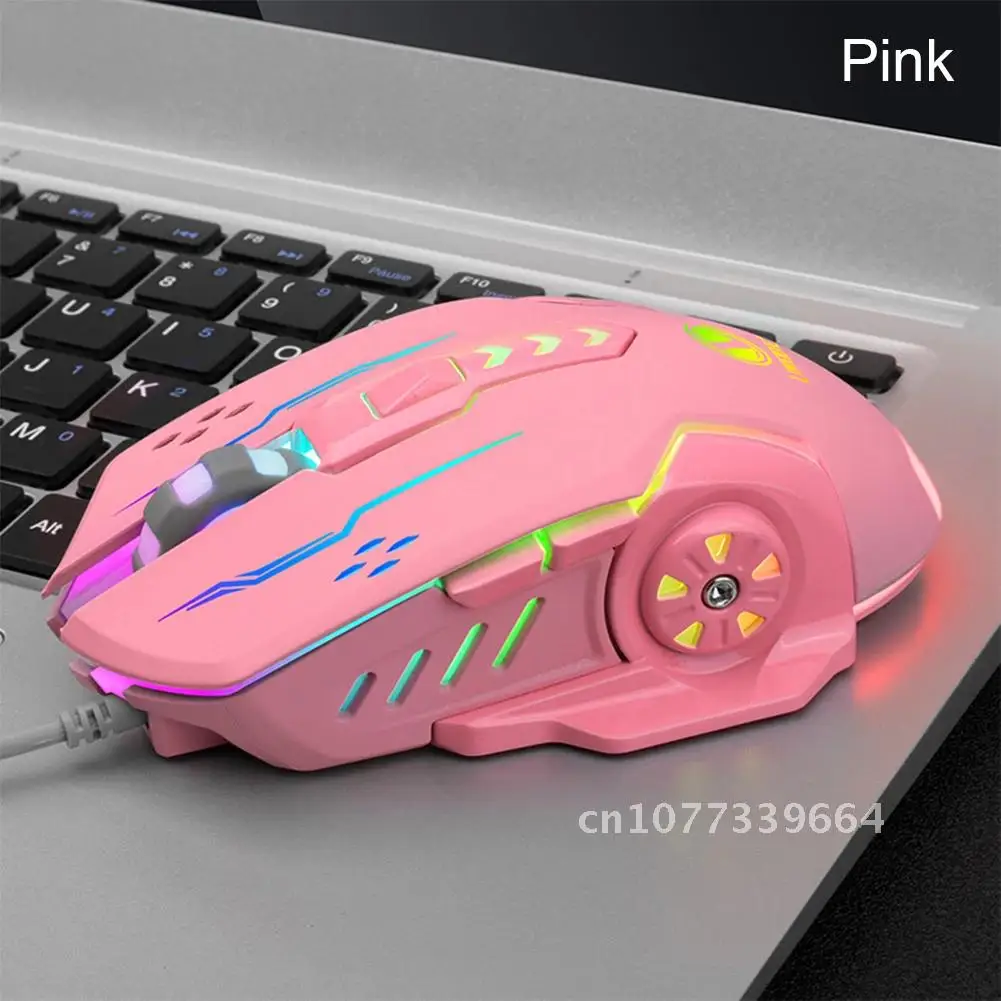 

Wired Gaming Mouse 6 Buttons Backlit E-sports Mice 6D Colorful LED Light Glowing Mouse For Laptop PC Computer Gamer 3600dpi USB