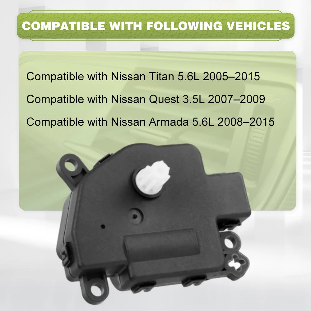 5 Pins Heater Blend Door Actuator For Nissan Titan 5.6L 2005-2015