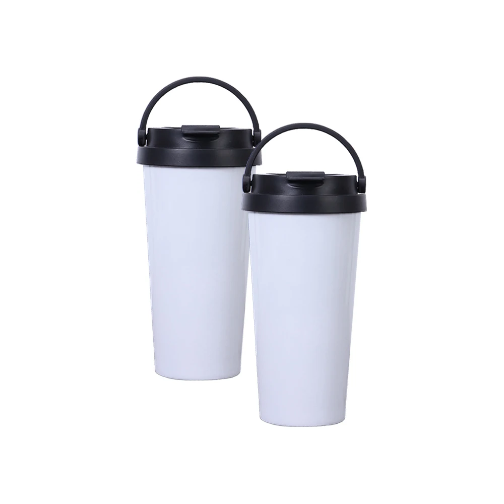 승화 커피 텀블러 블랭크 500ml, 승화 준비 완료된 흰색 컵 304 내부 층, DIY 사진 선물 및 장식에 완벽