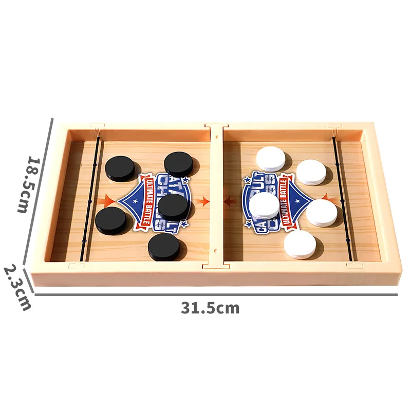 Table Hockey Paced Sling Puck Board Game Fast Sling Puck Winner Party Game Adult Child Family Game Desktop Battle Board Toys 5