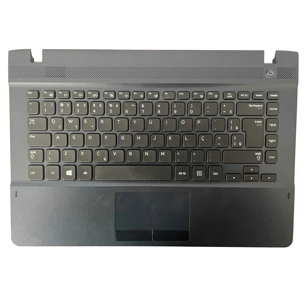Teclado Brasil Latim para Samsung Np270e4e Np270e4v Np275e4v Np300e4e com Apoio de Mãos Touchpad Capa Superior Ba7504435k Novo - Imagem 2