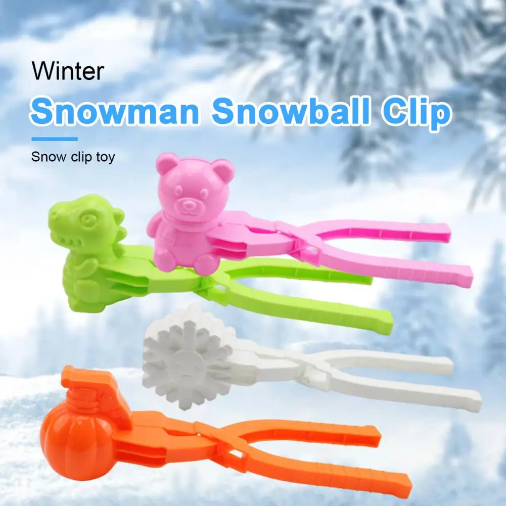 Snowball Maker 1 Set Snowball Clip Maker Clip Cartoon Entertainment Children Winter Snowball Clips Making Clips Tool Mould