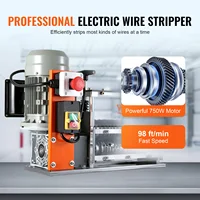 VEVOR Electric Wire Stripping Machine Cable Stripper Peeler 750W 1.5-32mm 10 Channels Acrylic + Aluminum Scrap Copper Recycling 2