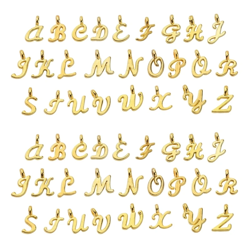 Set 2 Ciondoli Con Lettere 26 Alfabeto Dalla A Alla Per Realizzare Bracciali E Collane
