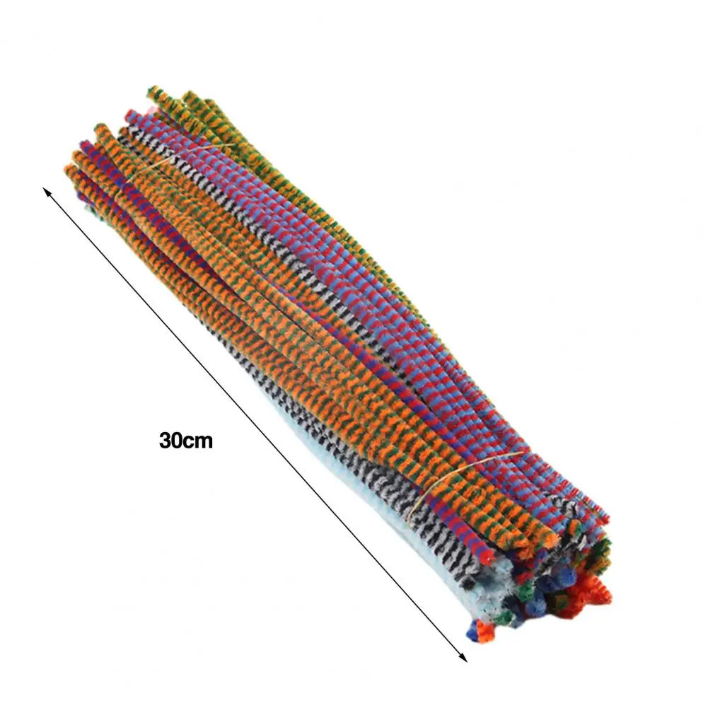 100Pcs Spotted Pipe Cleaners Craft Kit Flexible Bendable Wire Chenille Stems Children DIY Making Kit Kids Girl Art Project Craft
