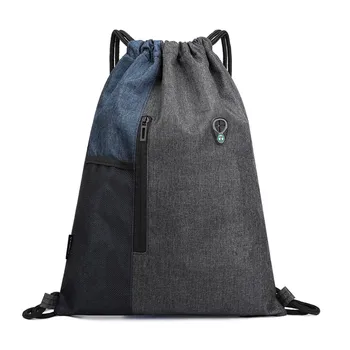 Zaino da lavoro per uomo Pacchetto sportivo Borse unisex alla moda Zaino da viaggio Corda Mini zaini da spiaggia casual per adolescenti in pelle