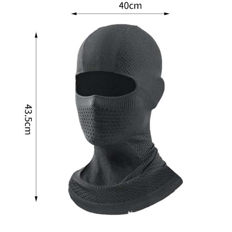 Winter Ski Mask for Men Balaclava Breathable Sweat Absorb High Elasticity Windproof Headgear Outdoor Sports Cycling Motorcycle