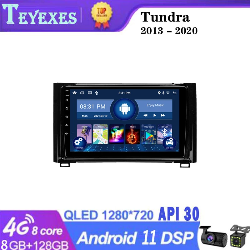 

TEYEXES Carradio For Toyota Tundra XK50 2013 - 2020 Car Radio Stereo Multimedia Video Player Navigation GPS Android 2din 2 Din