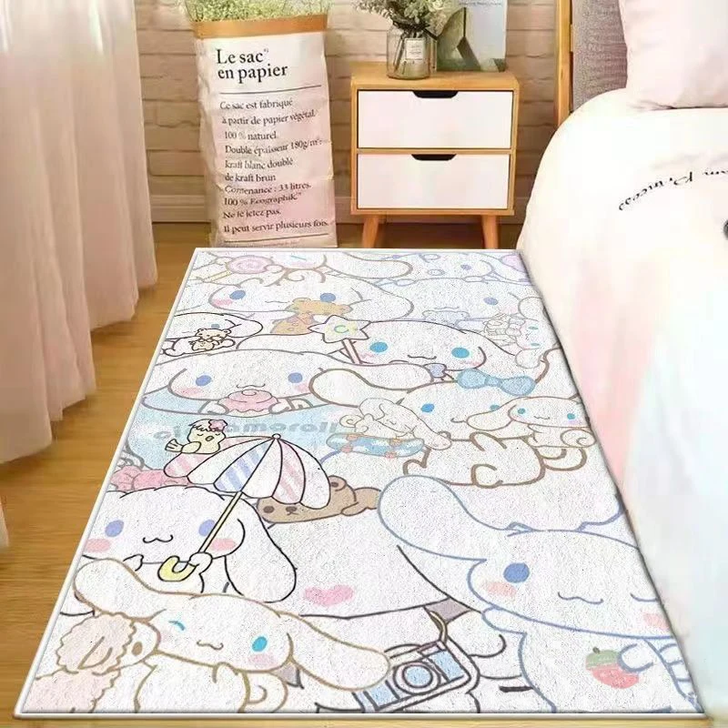 40-160cm Sanrio Cinnamoroll Imitation Cashmere Carpet Home Bedroom Bedside Blanket Decorative Carpet Dirt-resistant Loor Cushion 2