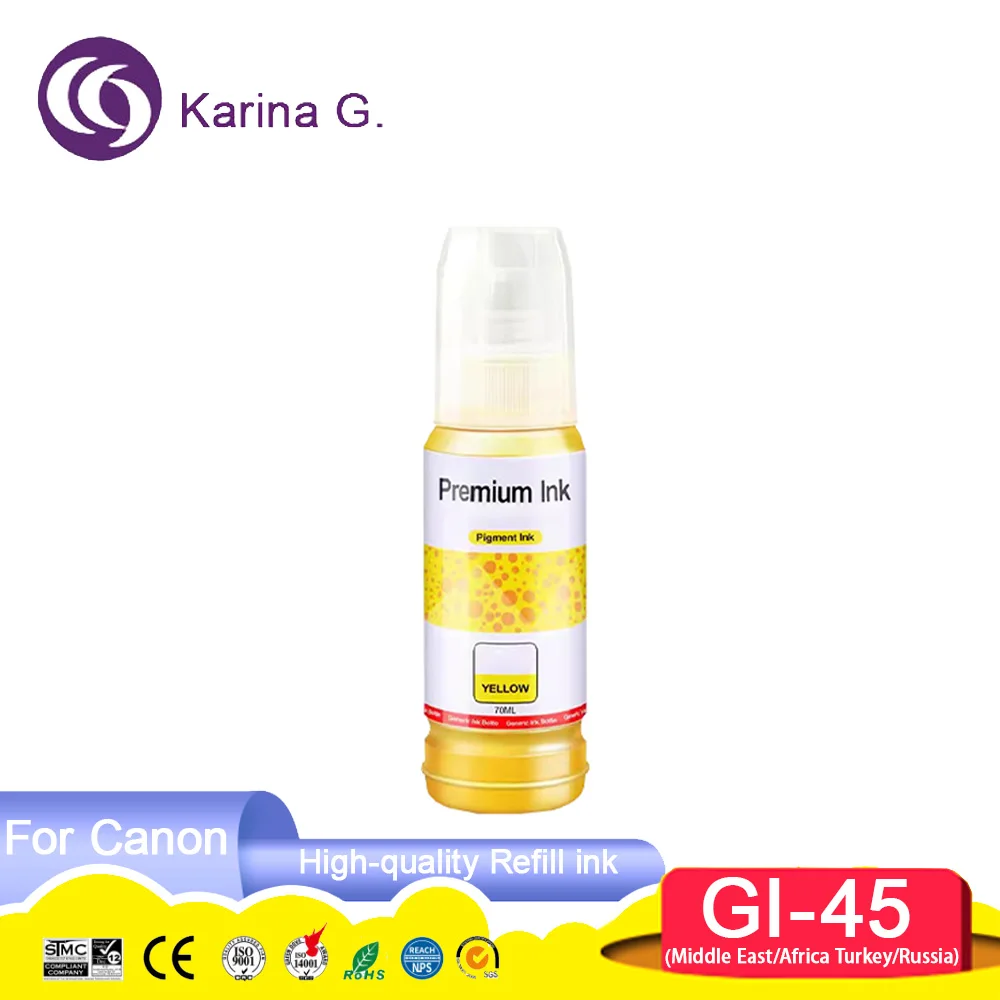 GI45 GI-45 GI45 Premium Color Compatible Bottle Water Based Refill Pigment Ink f