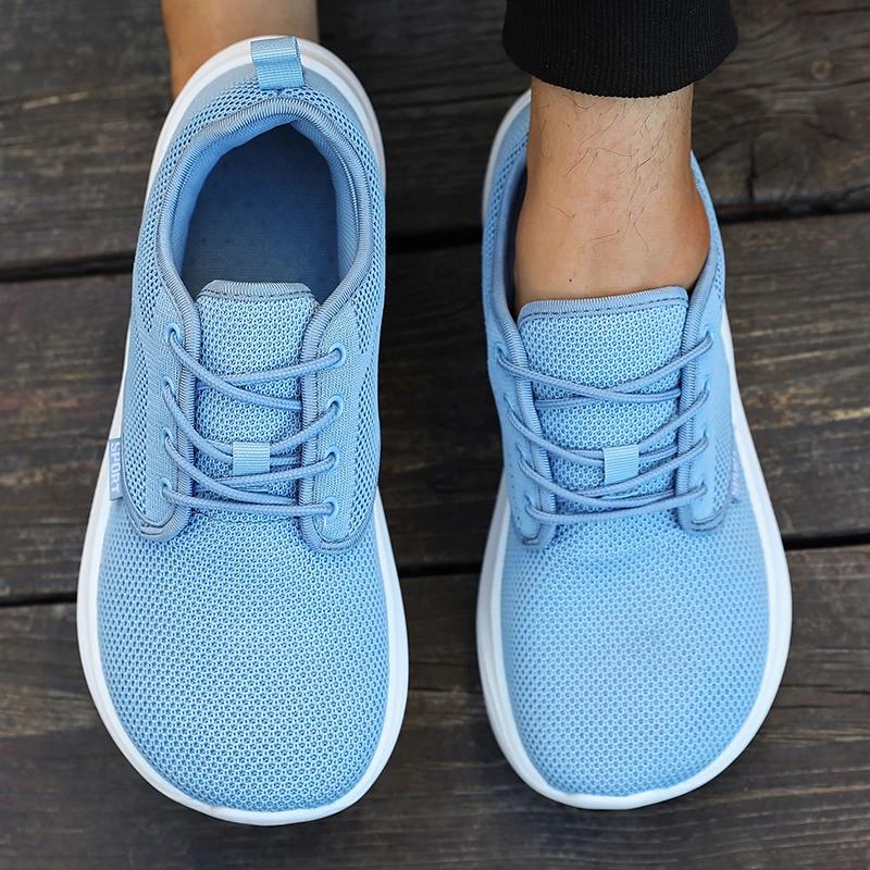 All Black Wide Toe Shoes for Men Breathable Comfortable Platform Minimalist Travel Shoes 2025 Wide Toe Barefoot Casual Sneakers