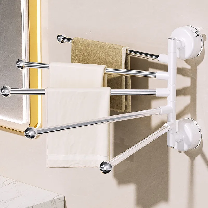 Storage Rack With Three Or Six Layers Multifunctional Rotating Towel Rack Towel Bathroom Storage